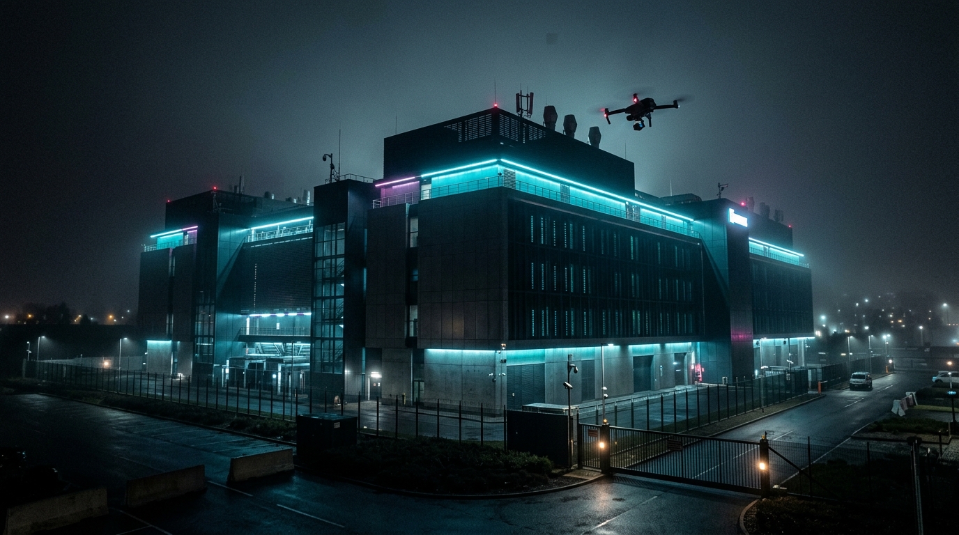Drone at data center